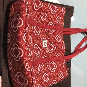 Florida state quilted tote bag